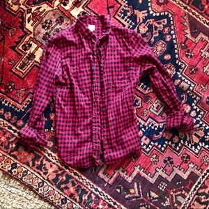 J. Crew Buffalo Check Light Flannel